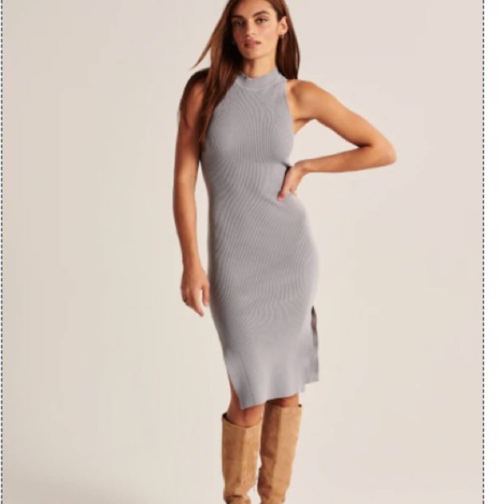 ABERCROMBIE Mockneck MIDI Sweater Dress